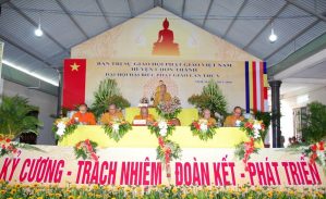 Bình Phước: Thượng tọa Thích Tĩnh Cường tiếp tục làm Trưởng ban Trị sự GHPGVN huyện Chơn Thành