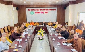 Ban Trị sự Phật giáo tỉnh Bình Phước tổ chức phiên họp triển khai công tác Đại lễ Phật Đản PL. 2567- DL. 2023