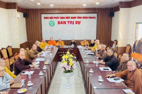 Ban Trị sự Phật giáo tỉnh Bình Phước tổ chức phiên họp triển khai công tác Đại lễ Phật Đản PL. 2567- DL. 2023