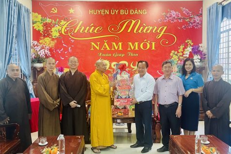Ban Trị Sự Giáo Hội Phật Giáo Việt Nam Huyện Bù Đăng Thăm Và Chúc Tết Lãnh Đạo Chính Quyền