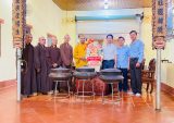 Đoàn lãnh đạo sở dân tộc – Tôn giáo tỉnh Bình Phước đã đến thăm, chúc mừng chư Tôn đức BTS Phật giáo Việt Nam huyện Bù Đăng Nhân dịp đại lễ Vesaka 2025